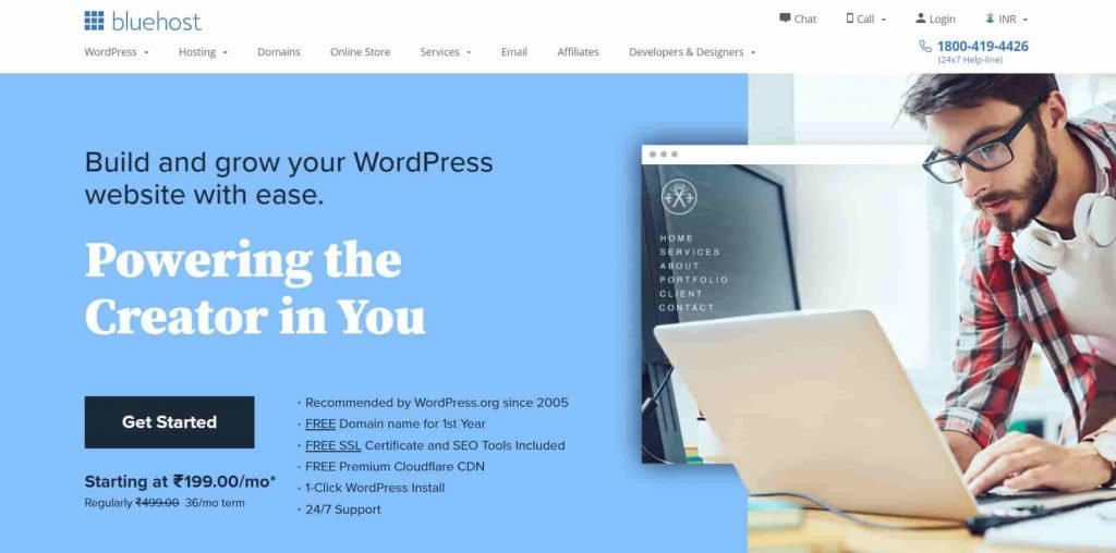 21+ Best Web Hosting Services | Best Web Hosting Services in Hindi 2 Bluehost review in hindi